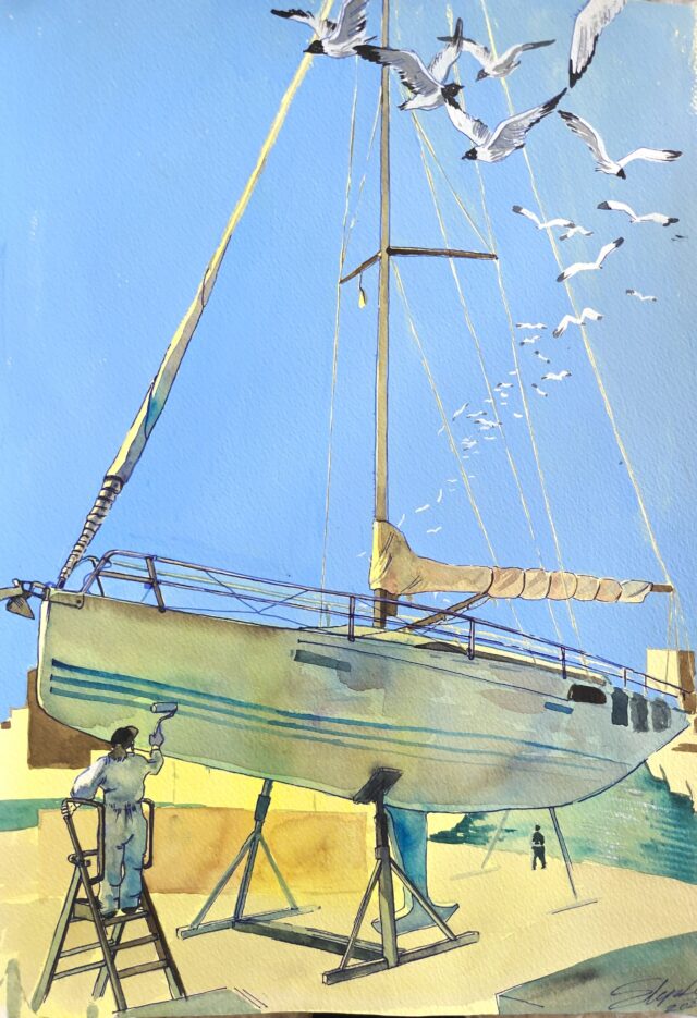 At the docks