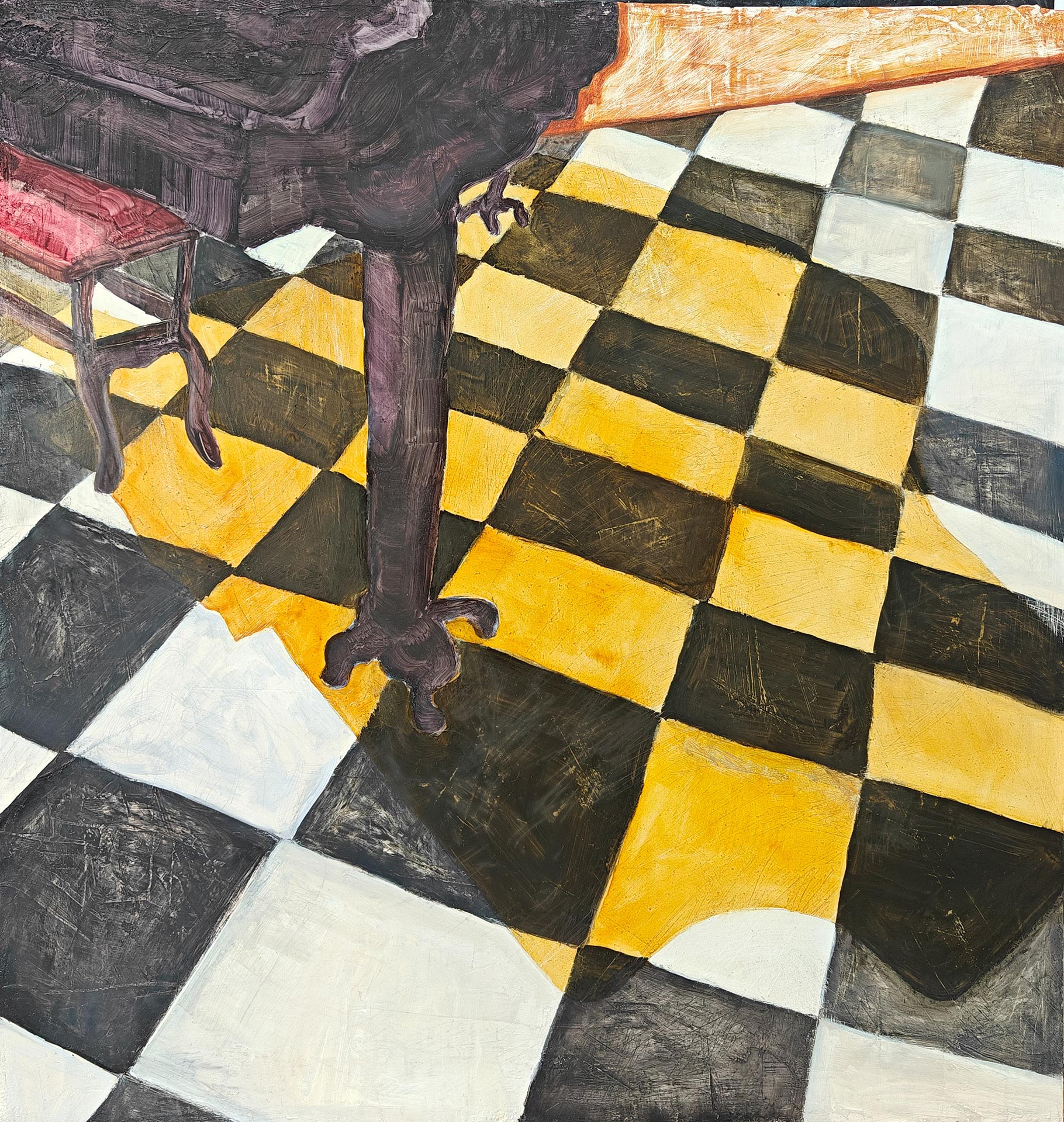 The grand piano and its brilliant shadow (solitaire)